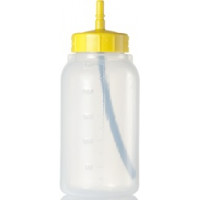 Réservoir cylindrique coupleur plastic 250ml jaune